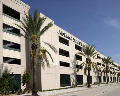 Exterior of Parking Garage